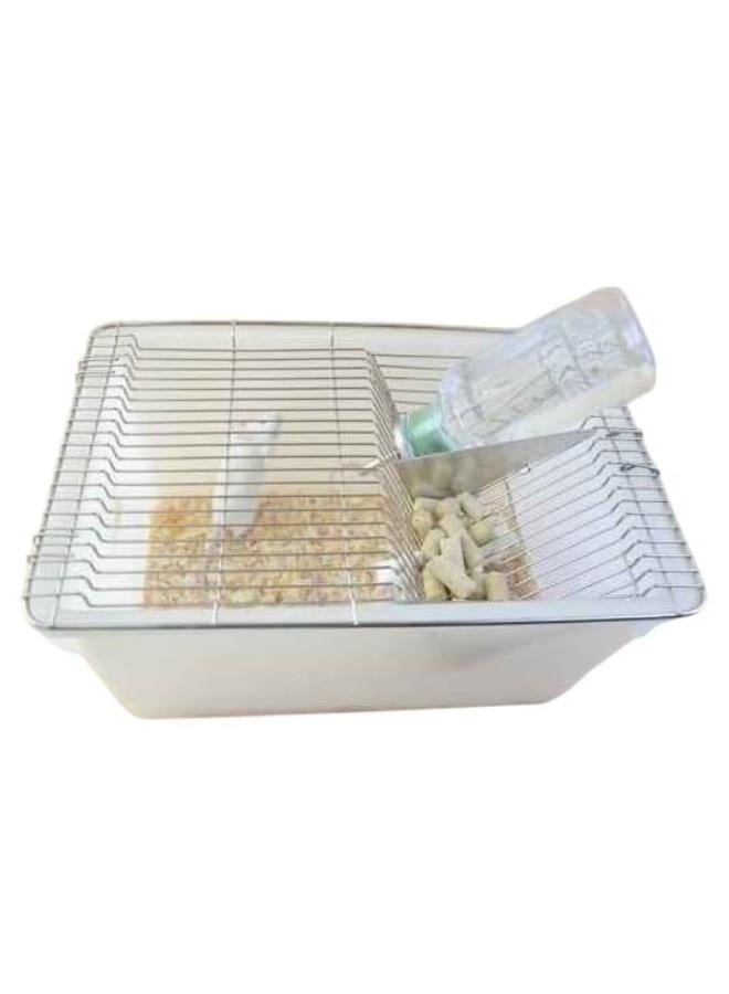 AI-Polypropylene Animal Cage with Water Bottle 125ml for Animal Cage Proof Bottle/Excellent shelter for Animal Species/Mice Cages Animal Cages, Rat Cages & Hamster Cage - Image 3