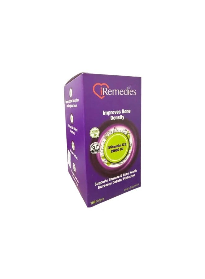 iRemedies I REMEDIES IVITAMIN D3 2000 IU