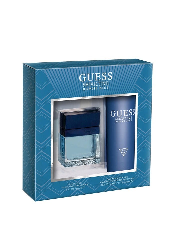 Guess Seductive Blue Men Gift Set - Eau de Toilette 50ml & Body Spray 226ml - Image 1