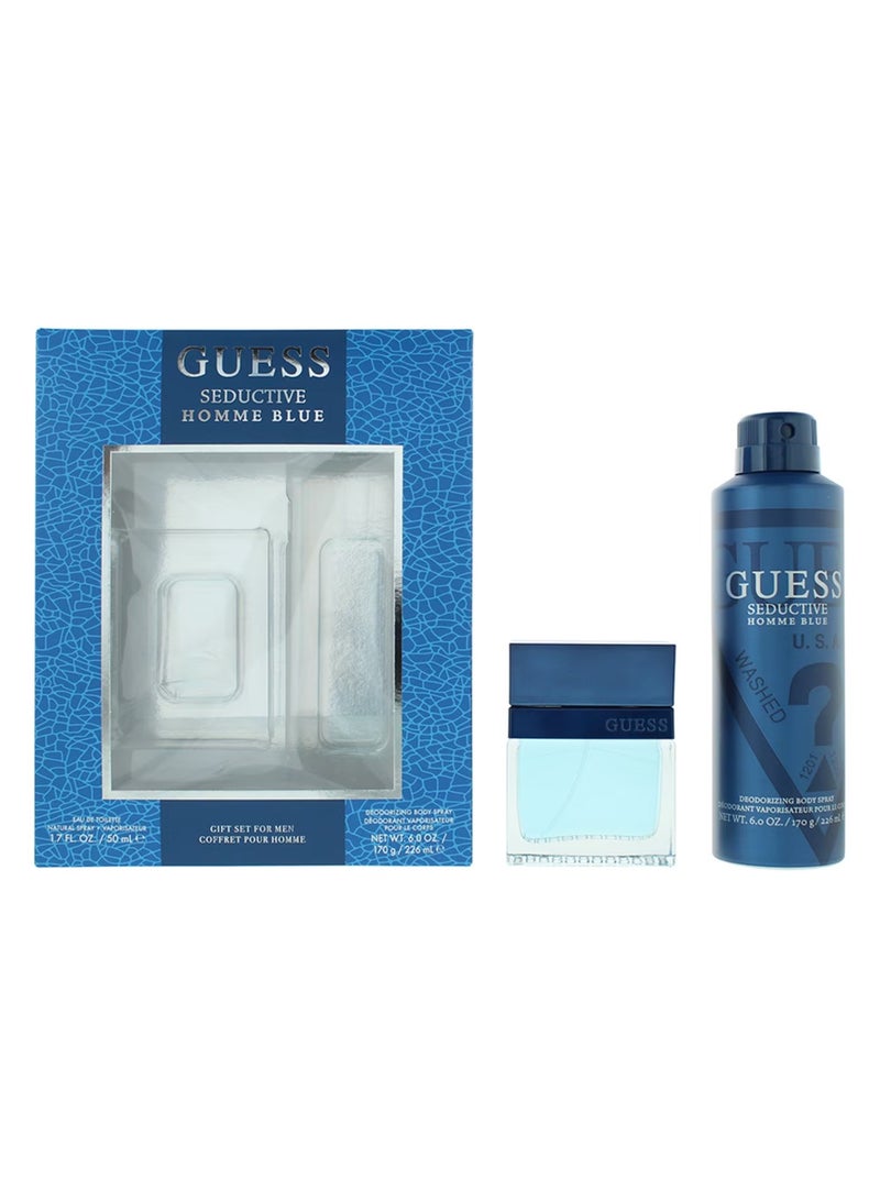 Guess Seductive Blue Men Gift Set - Eau de Toilette 50ml & Body Spray 226ml - Image 3