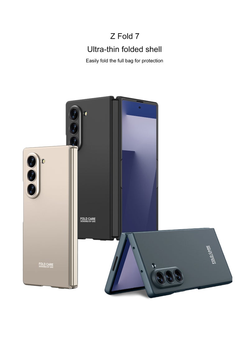 GKK Stylish Slim Protective Case Compatible with Samsung Galaxy Z Fold 7 5G (2025) , Elastic Shock Absorption, Lightweight, Anti-Scratch, Bumper Hardcase, Full-Cover Hard Shell - Image 2