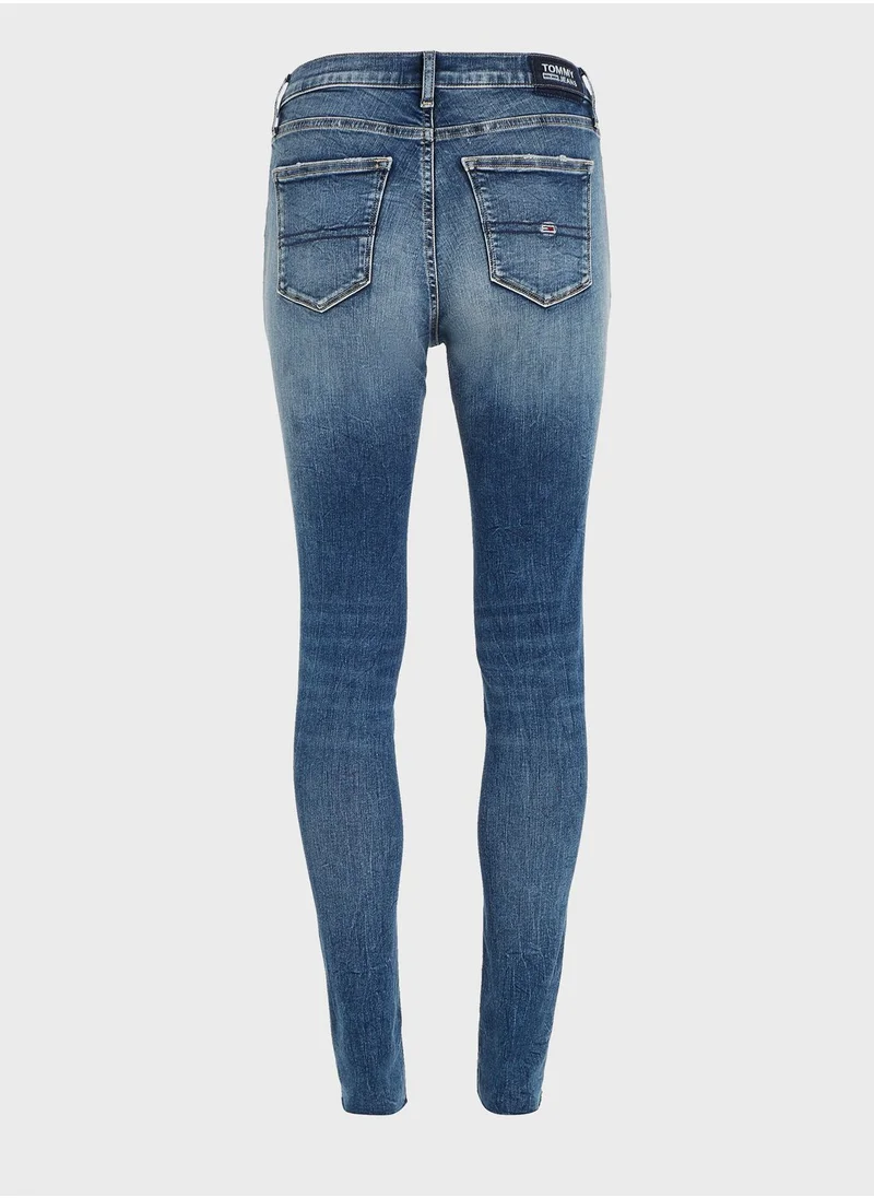 TOMMY JEANS High Waist Distressed Jeans