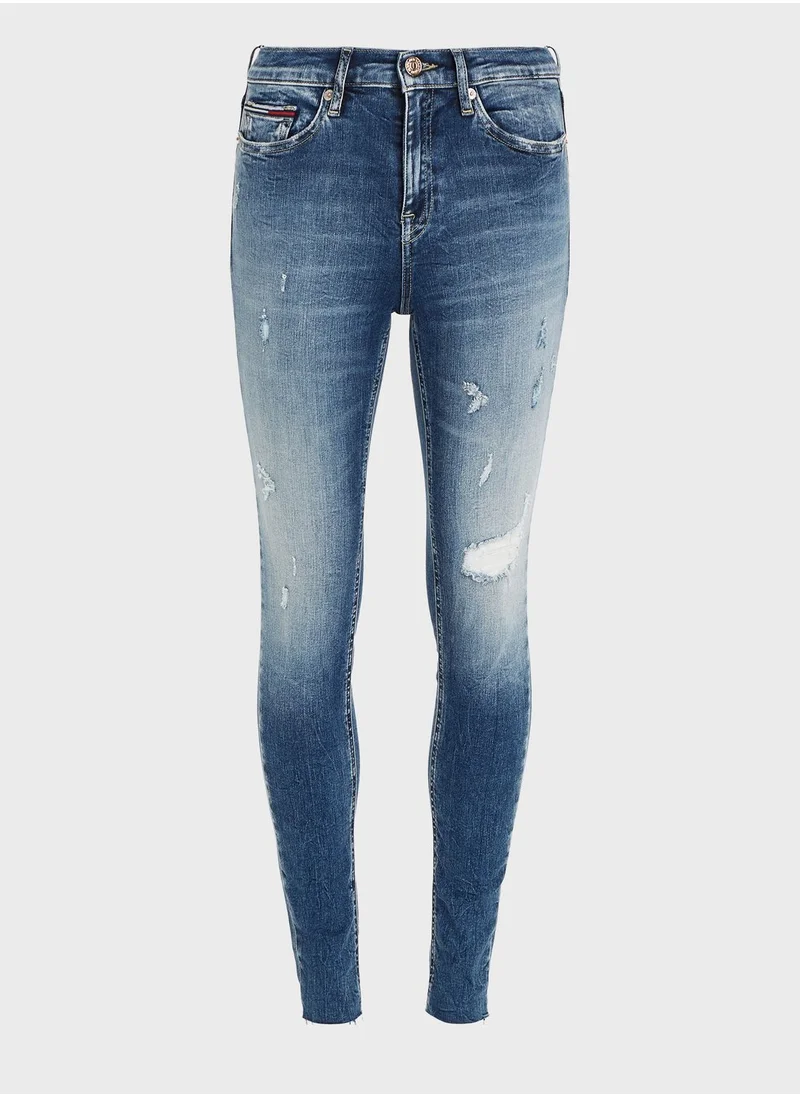 TOMMY JEANS High Waist Distressed Jeans