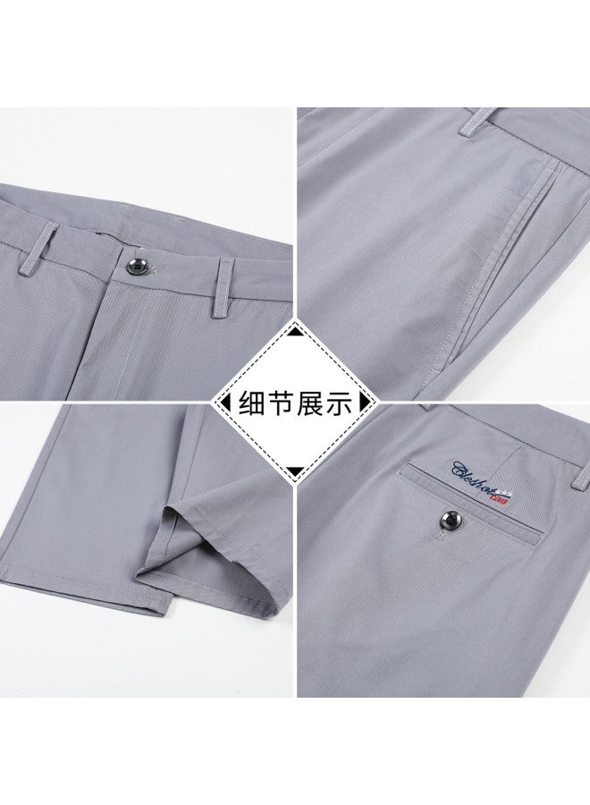 FOLUNSI men's Summer Casual Pants - Cotton-soft Skin-friendly Breathable Thin Straight-leg Mid-length Shorts - Image 3