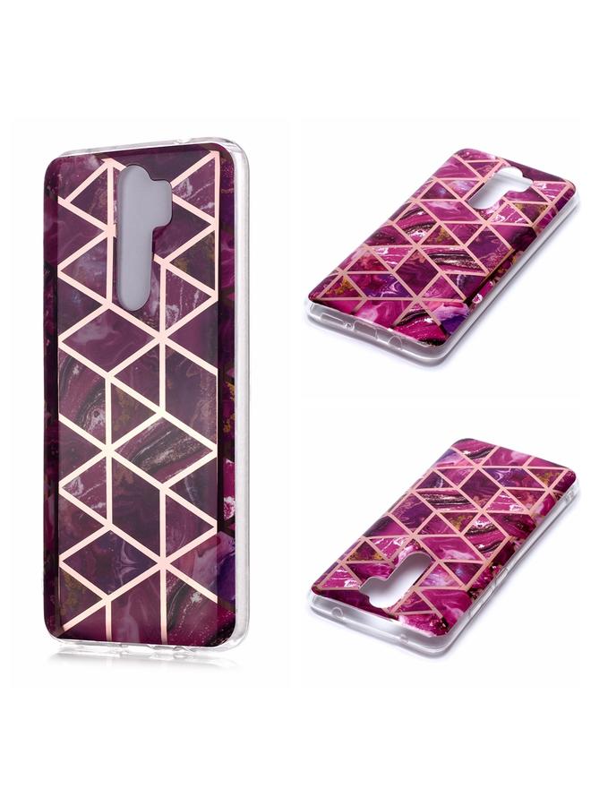 The Bros Case For Xiaomi Redmi Note 8 Pro Plating Marble Pattern Soft TPU Protective Case