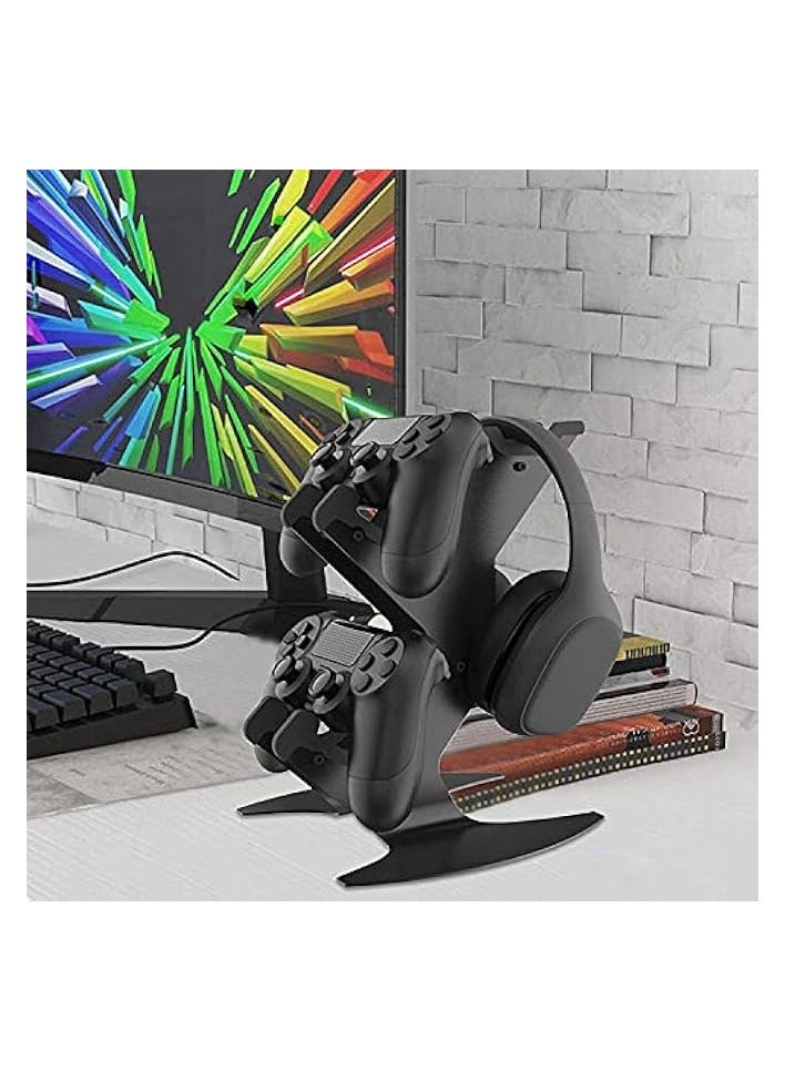 بروماس حامل وحدة التحكم، حامل سماعة رأس حامل وحدة التحكم في الألعاب، حامل سماعة رأس معدني من الألومنيوم، منظم عالمي لملحقات ألعاب الفيديو - Image 2