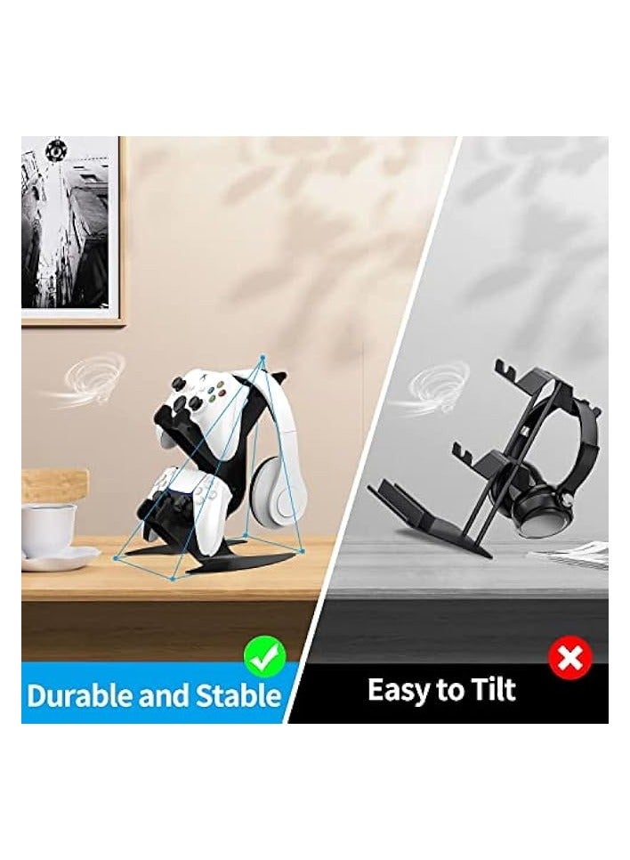 بروماس حامل وحدة التحكم، حامل سماعة رأس حامل وحدة التحكم في الألعاب، حامل سماعة رأس معدني من الألومنيوم، منظم عالمي لملحقات ألعاب الفيديو - Image 4