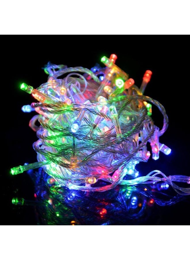 نجفة شوب فرع LED ألوان ميكس 25متر،إضاءة زينة متعددة الألوان للمناسبات والديكور،لو عايزة أجواء احتفالية في المكان،فرع الليد ألوان ميكس هو الإضافة اللي هتغيّر شكل أي مساحة في ثواني.  الإضاءة الملونة المتحركة بتعمل مظهر مبهر يناسب كل المناسبات،عيد ميلاد، رمضان، حفلات، تصوير، أو حتى تغيير مود الغرفة كل يوم. الفرع بيجمع بين عدة ألوان زاهية “أحمر،أزرق،أخضر،أصفر” مع لمعان عالي يعطي تأثير رائع على الحائط أو الأثاث. - Image 1