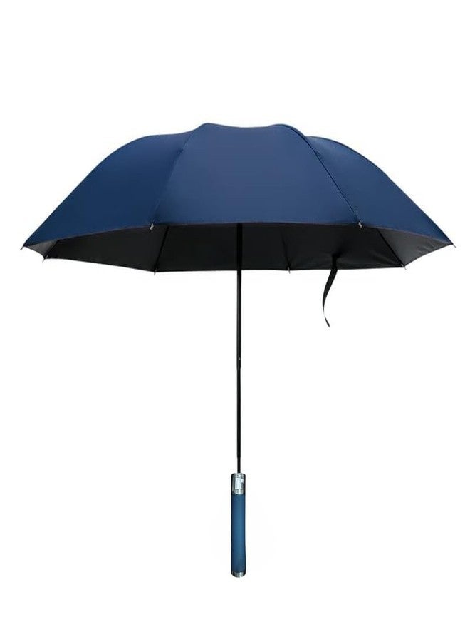 KWER New York UV Protection Unisex Auto Open Umbrella Use for Rain, Monsoon, Sunlight, Windproof Automatic Umbrellas for Men and Women |Travel Sleeve, Cover | Model-03 Blue - Image 2