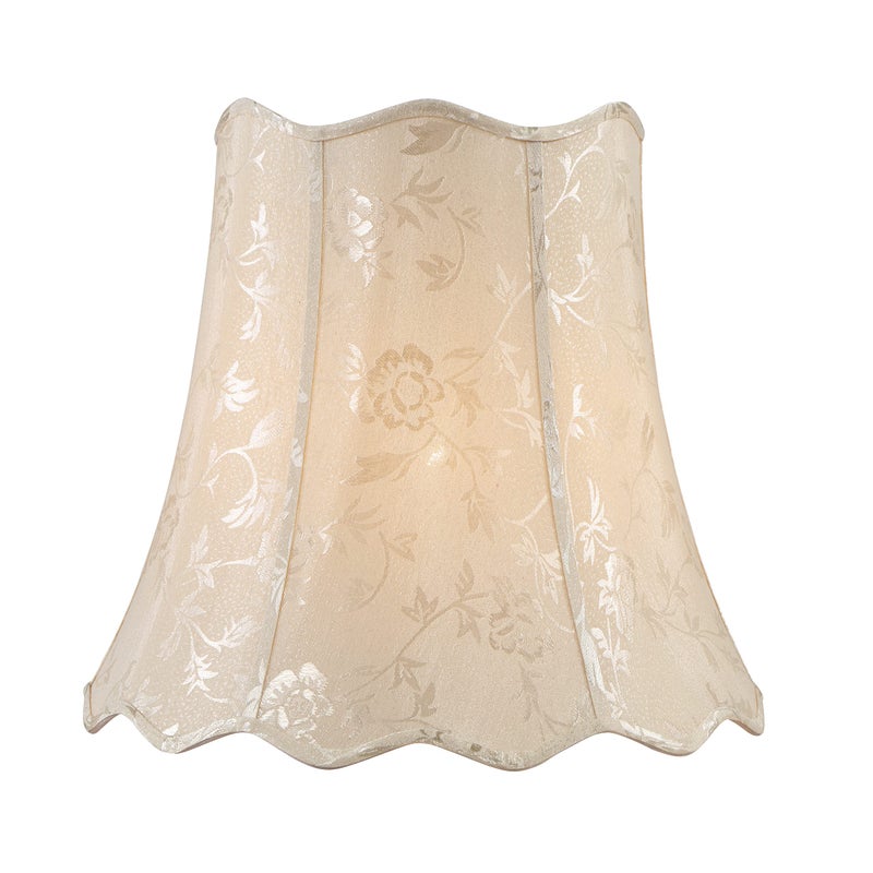 Aspen Creative 34067 Transitional Scallop Bell Shape Spider Construction Lamp Shade in Ivory, 16" wide (10" x 16" x 15") - Image 3