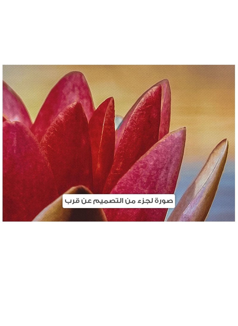 SaferArt - Modern Tableau Red Flower Size 50X85cm (Print on Canvas) from Safir Art - Image 1