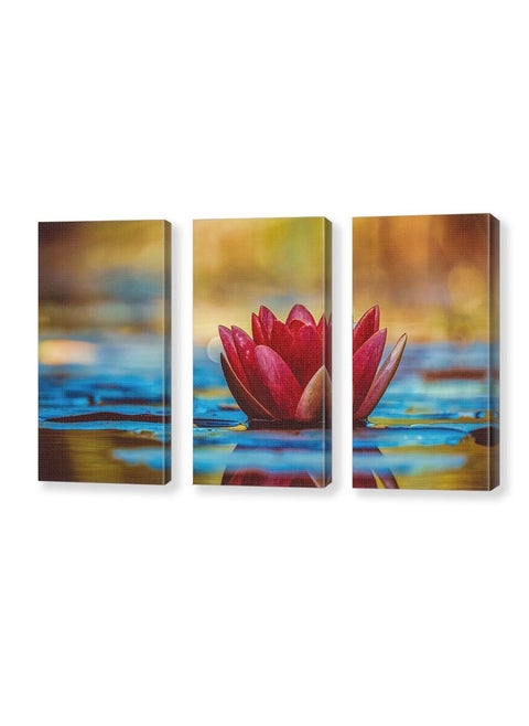 Modern Tableau Red Flower Size 50X85cm (Print on Canvas) from Safir Art