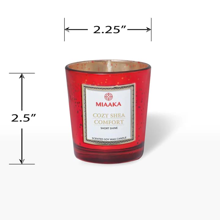 MIAAKA MIAAKA Short Shine Jar Hand Poured Scented Candle Cozy Shea Comfort Fragrance 140gm - Image 2