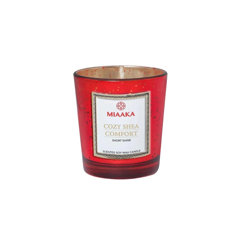 MIAAKA MIAAKA Short Shine Jar Hand Poured Scented Candle Cozy Shea Comfort Fragrance 140gm - Image 3