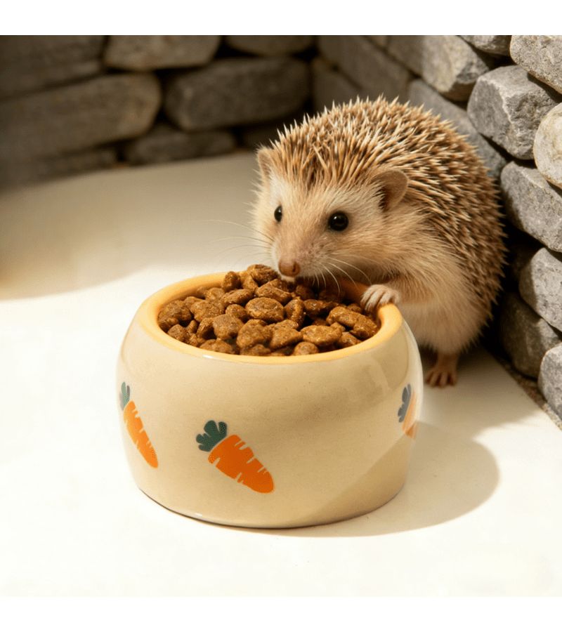 1pc Anti Tip Ceramic Feeding Bowl For Small Pets Hamster Rabbit Chinchilla - Image 3