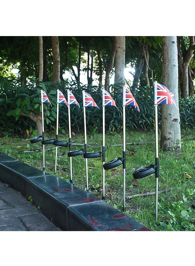 NIBEMINENT 2 Piece Waterproof LED National Flag Solar Power Lamp Black/Blue 15x7x10cm - Image 3