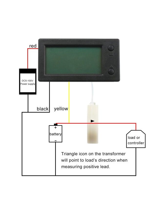 DROK Voltage Amp Meter DC, Battery Monitor DC 0-300V 200A, Ammeter Voltmeter for Solar System Setup Power Energy Capacity Volt Current Detector Panel with Hall Sensor - Image 4