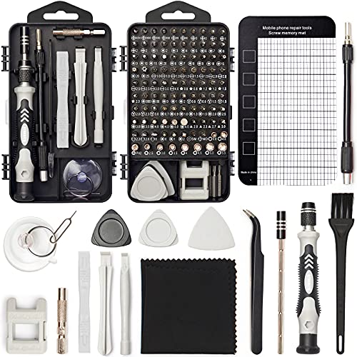 STREBITO Precision Screwdriver Set 124-Piece Electronics Tool Kit with 101 Bits Magnetic Screwdriver Set for Computer, Laptop, Cell Phone, PC, MacBook, iPhone, Nintendo, PS4, PS5, Xbox Repair - Image 1
