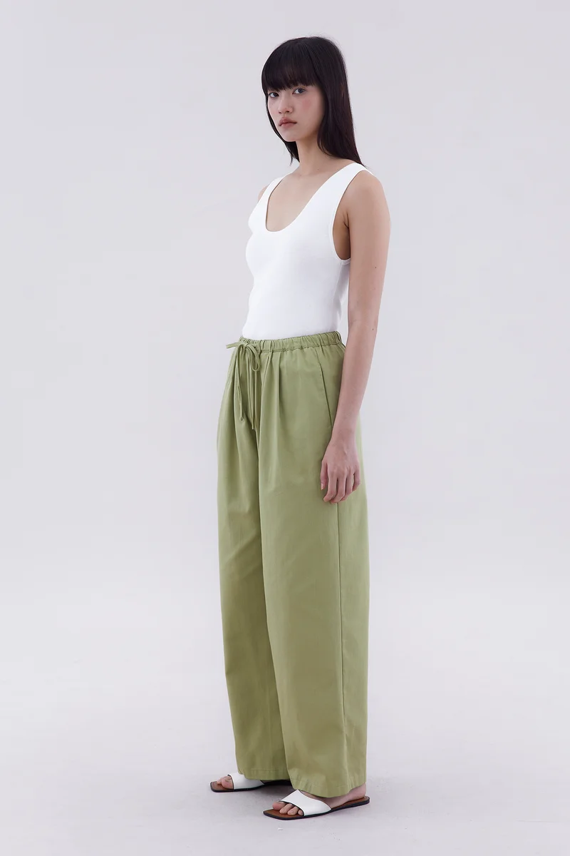 ذا اديتورز ماركت Cadley Mid-Rise Drawstring Pants