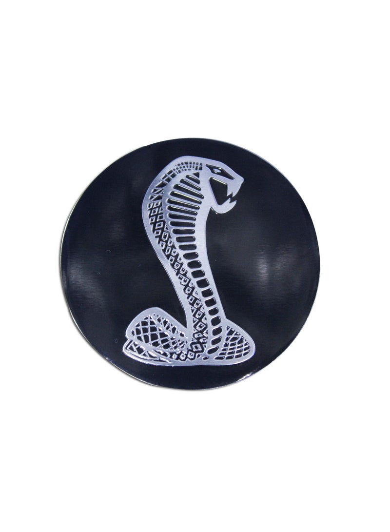 Generic Emblem Cobra Mustang Metal Sticker Fit For Tire Hub Cover  - Image 1