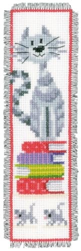 Vervaco Bookmark Cats 2 Counted Cross Stitch Kit, Multi-Colour - Image 5