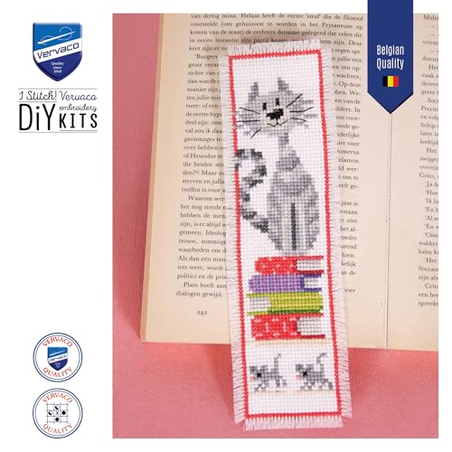 Vervaco Bookmark Cats 2 Counted Cross Stitch Kit, Multi-Colour - Image 3