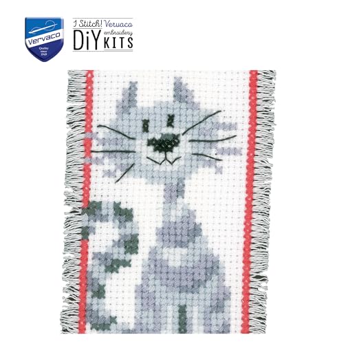 Vervaco Bookmark Cats 2 Counted Cross Stitch Kit, Multi-Colour - Image 2