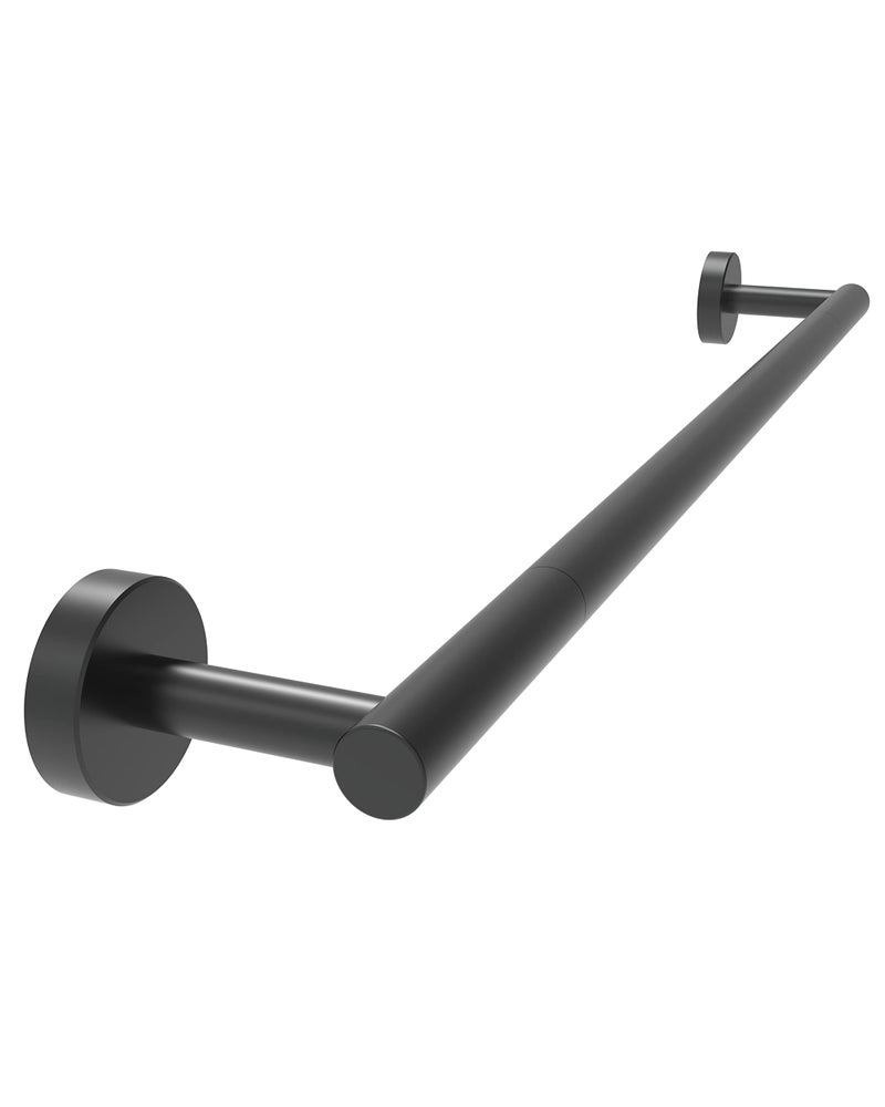 RARXTR RARXTR 22 Inch Matte Black Towel Bar Towel Rack for Bathroom Kitchen Hand Towel Holder Dish Cloths Hanger SUS304 Stainless Steel RUSTPROOF Wall Mount Total Length 24 Inch Matte Black 