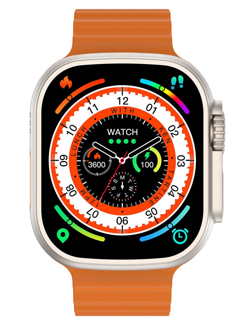 AROAQ Ultra Watch W68 Plus 2.2 Inch Big Screen 390mAh Long Battery NFC Waterproof IP68 Bluetooth Ocean Band Smart Watch  - Image 3