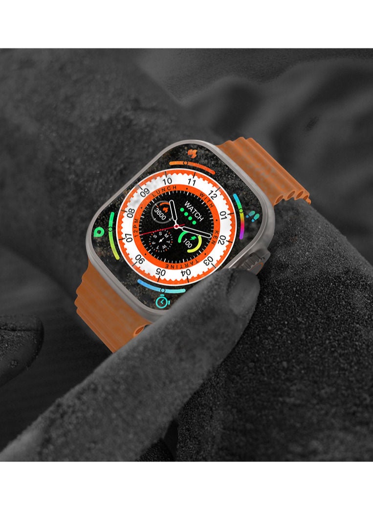 AROAQ Ultra Watch W68 Plus 2.2 Inch Big Screen 390mAh Long Battery NFC Waterproof IP68 Bluetooth Ocean Band Smart Watch  - Image 2