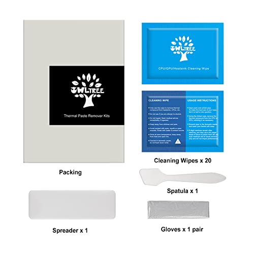 OwlTree Thermal Paste Remover Kits for CPU, GPU, Heatsink etc (20 Pieces Wipes) - Image 4