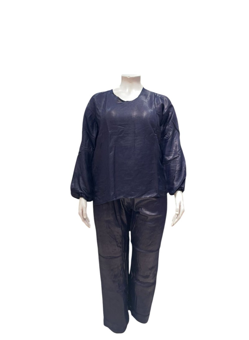 Xtream Beauty Saharan Blue Indigo Pajamas, Original Moroccan Indigo Body Suit - Image 2