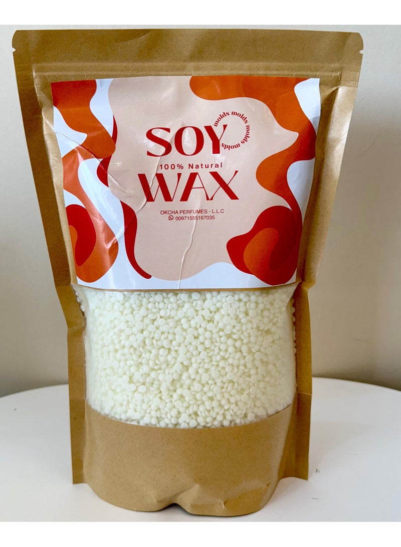100% Natural Soy Wax Pellets for Molds – High Purity & Perfect for Candle Pouring (1 KG)  - Image 1
