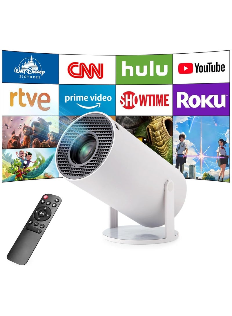 Denx Smart Projector – Portable, Android 11, Built-in WiFi, 380° Rotation, Full HD ‎1920×1080 - Image 2