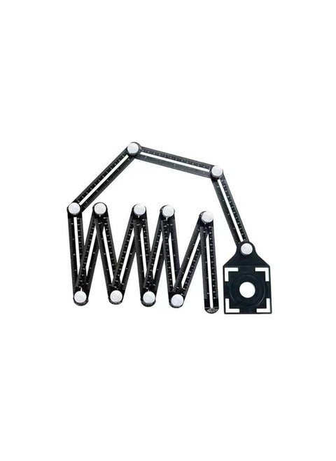 Multi-Angle Measuring Ruler, Universal Multi Angle Measuring Ruler, Aluminum Alloy Universal Multi Angle Measuring Ruler Protractors, Adjustable Floor Tile Glass Woodworking Puncher
