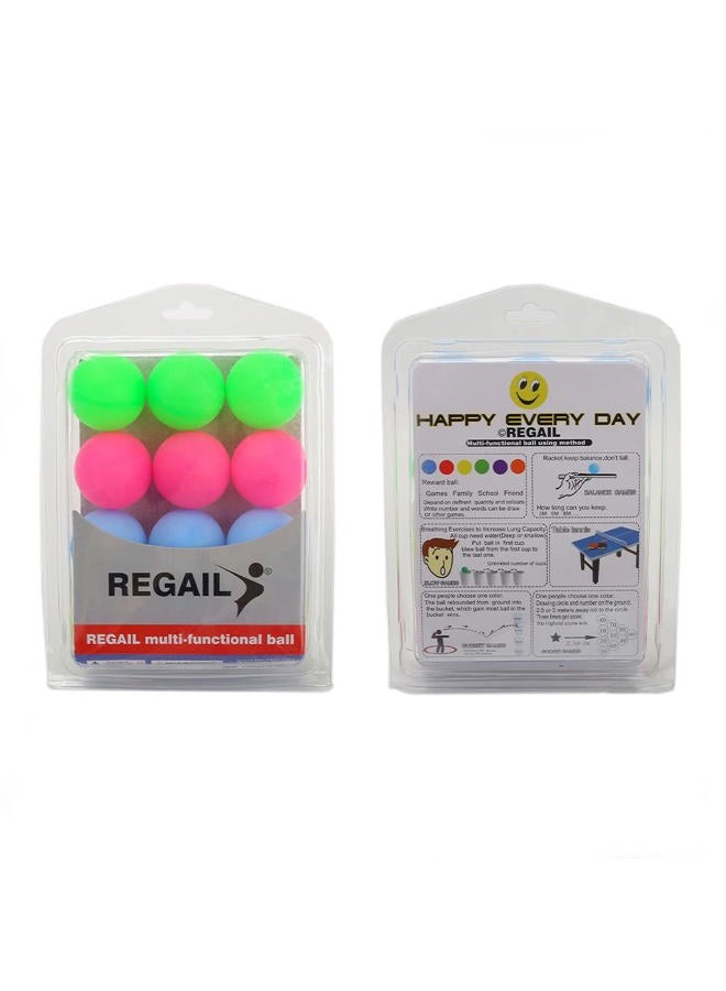 DONGKER 12 PCS Ping Pong Balls,4cm Plastic Colored Pong Balls for DIY Party Decoration Learning Activities Sport Class Carnival Games - Image 3