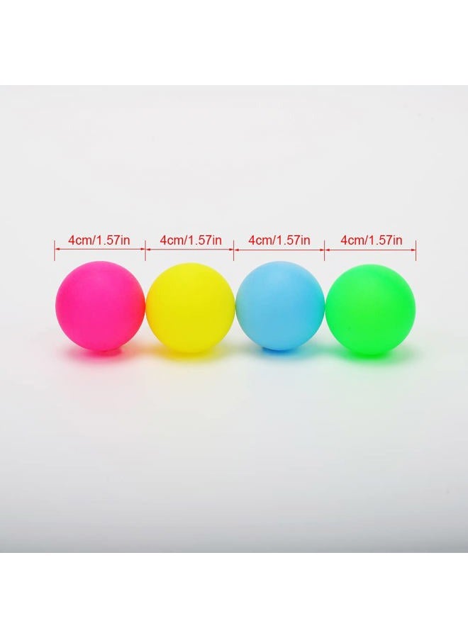 DONGKER 12 PCS Ping Pong Balls,4cm Plastic Colored Pong Balls for DIY Party Decoration Learning Activities Sport Class Carnival Games - Image 2