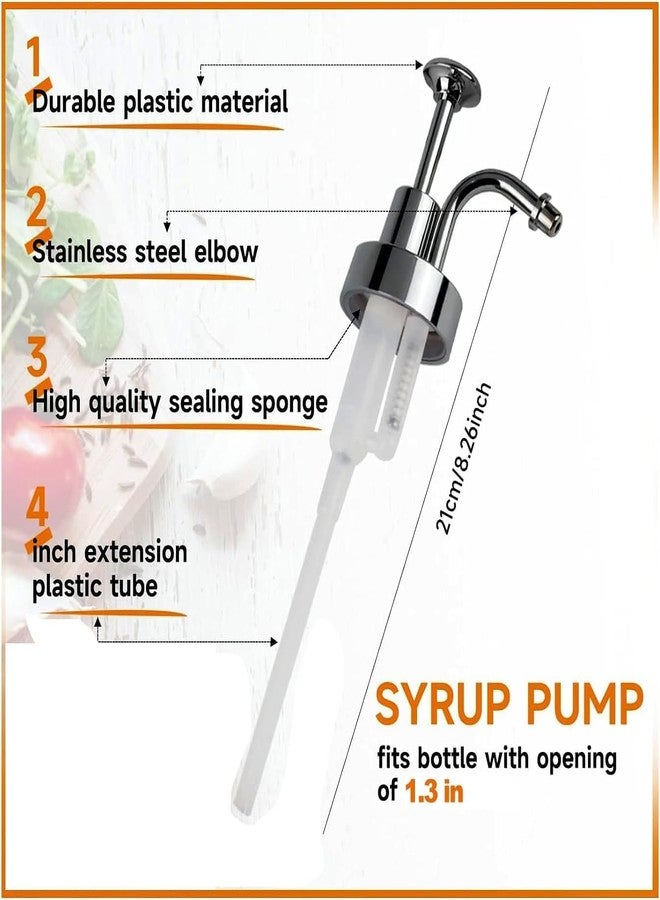 Suanti Soap and Lotion Dispenser Pumps Replacement Head, ABS Material Wider Mouth Bottle of 33mm (1.3inch) Gloss Smooth Action Pump, Rust Proof & Leak Proof for Soap Lotion Bottle Upcycling (Silver) - Image 2