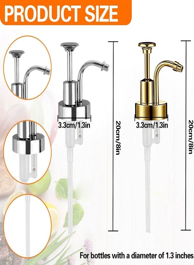 Suanti Soap and Lotion Dispenser Pumps Replacement Head, ABS Material Wider Mouth Bottle of 33mm (1.3inch) Gloss Smooth Action Pump, Rust Proof & Leak Proof for Soap Lotion Bottle Upcycling (Silver) - Image 3