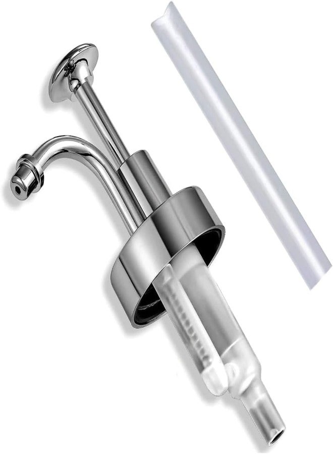 Suanti Soap and Lotion Dispenser Pumps Replacement Head, ABS Material Wider Mouth Bottle of 33mm (1.3inch) Gloss Smooth Action Pump, Rust Proof & Leak Proof for Soap Lotion Bottle Upcycling (Silver) - Image 1