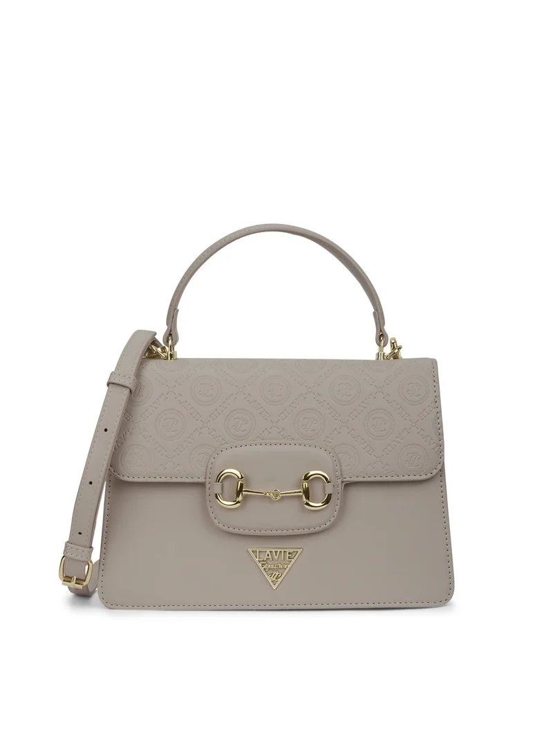 Signature Women's Sedona 3C Flap Satchel (Beige)