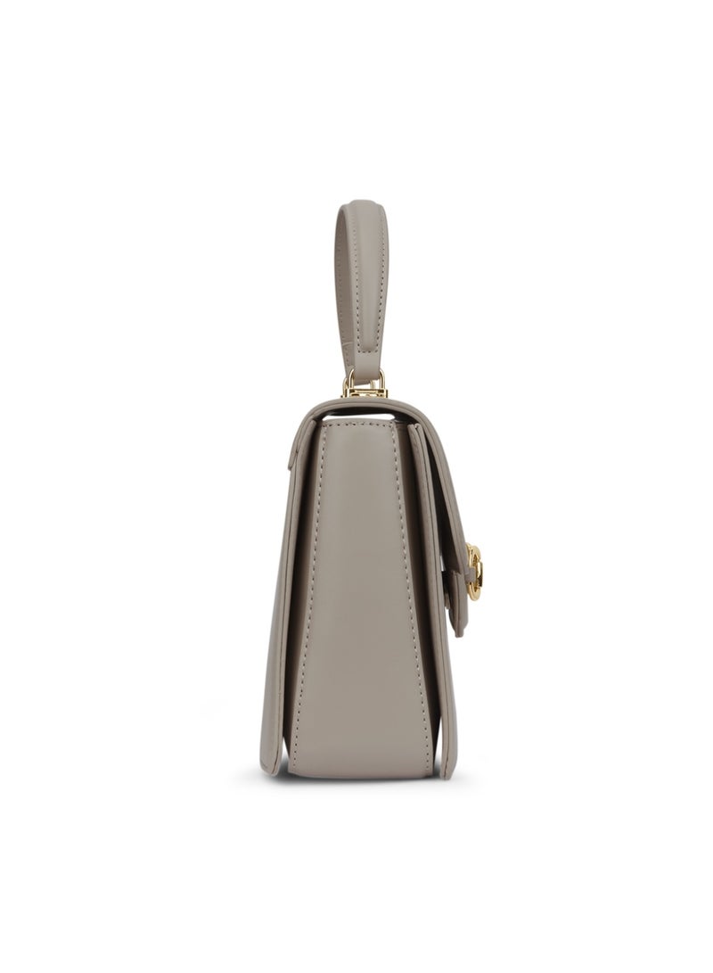 Lavie Signature Women's Sedona 3C Flap Satchel (Beige) - Image 5