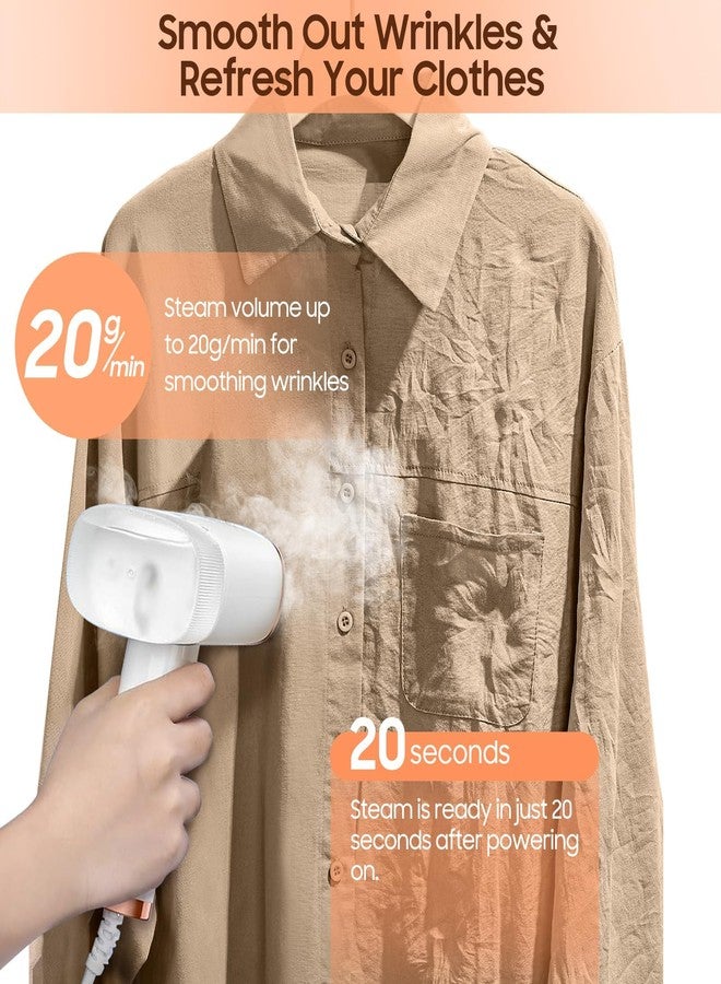 YFIXQNSU Portable Travel Clothes Steamer Handheld - 1000W Foldable Steamer for Clothes with Strong Steam & 120ML Capacity, 20S Fast Heat-Up, Easily Make Clothes Soft & Smooth - Image 3