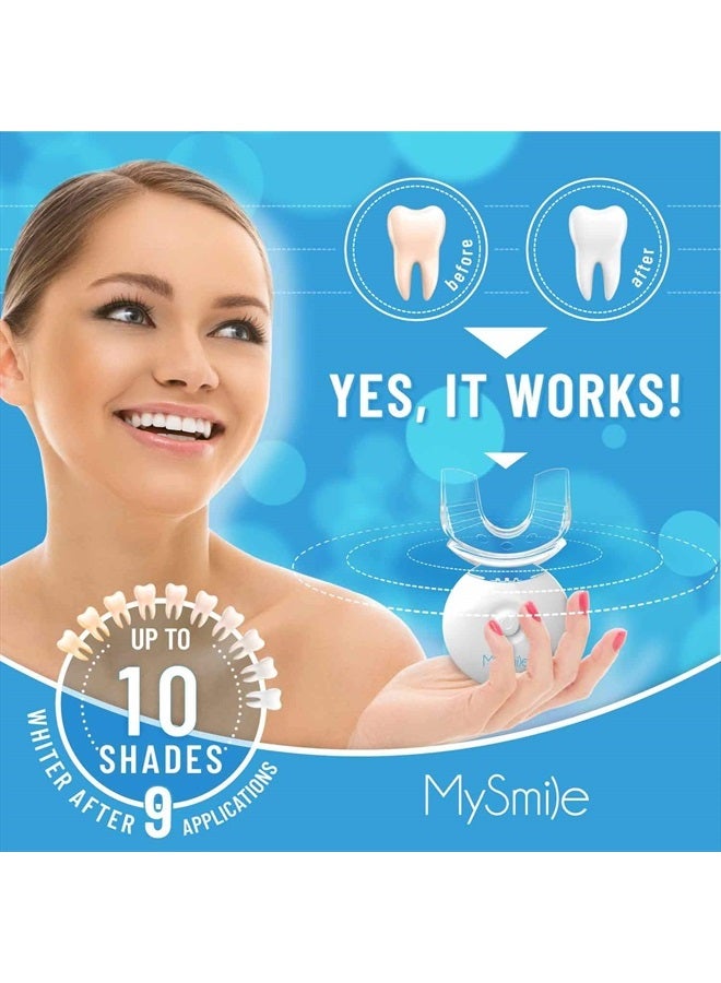 MySmile Teeth Whitening Kit with LED Light, 10 Min Non-Sensitive Fast Teeth Whitener with 3 Carbamide Peroxide Teeth Whitening Gel, Helps to Remove Stains from Coffee, Smoking, Wines, Soda, Food - Image 2