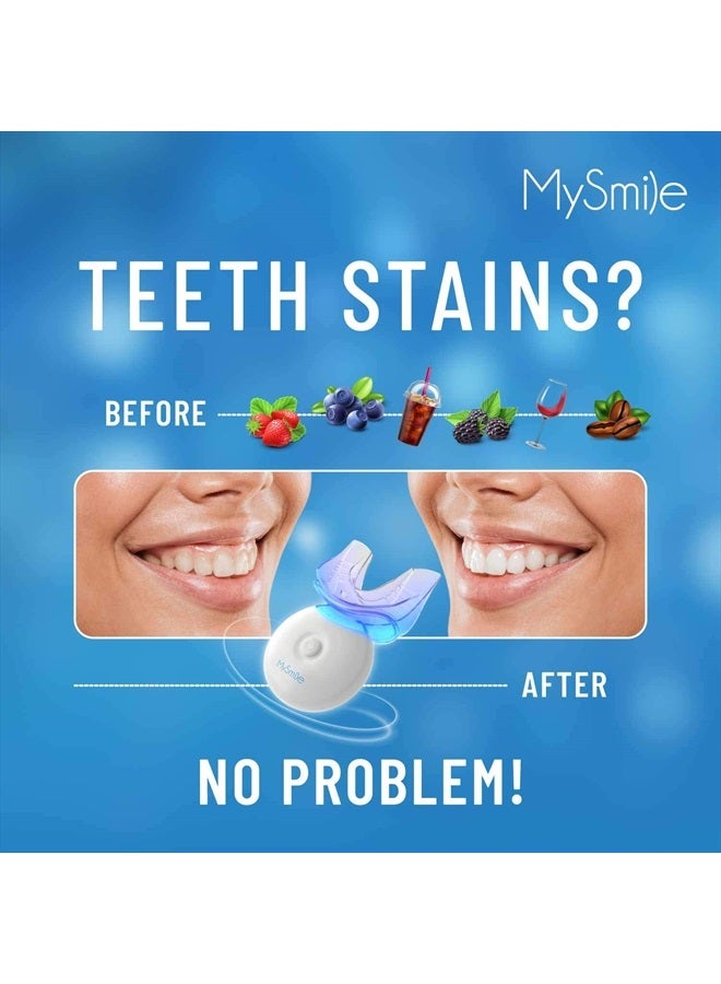 MySmile Teeth Whitening Kit with LED Light, 10 Min Non-Sensitive Fast Teeth Whitener with 3 Carbamide Peroxide Teeth Whitening Gel, Helps to Remove Stains from Coffee, Smoking, Wines, Soda, Food - Image 3