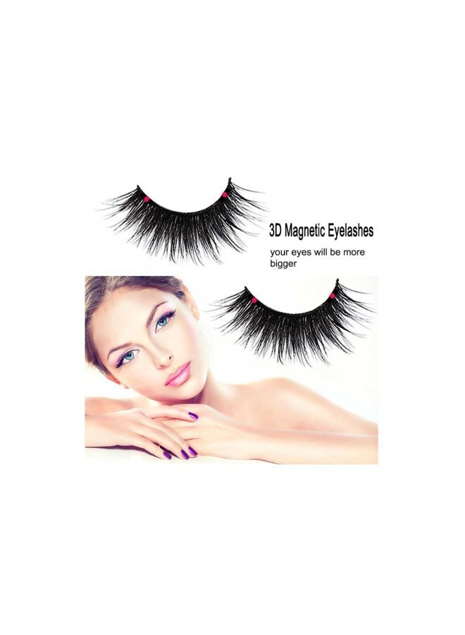 NIBEMINENT 4-Piece 3D Magnetic Eyelashes Black - Image 3