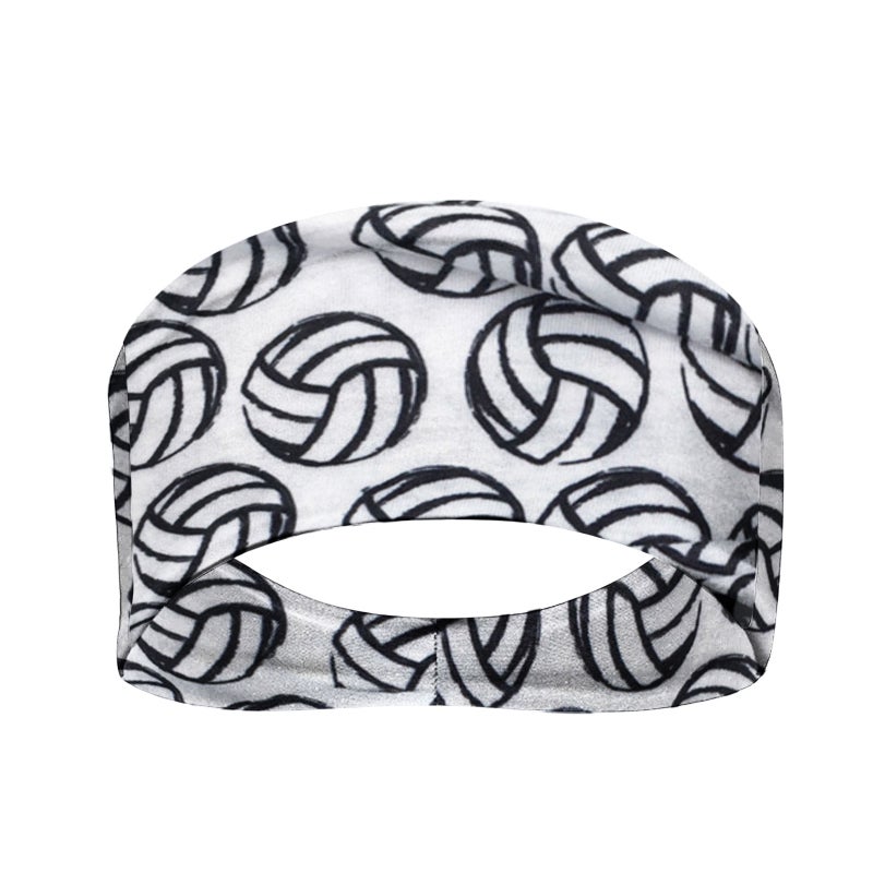 Women Fashion Ball Print Elastic Headband,1PC Wrap Hair Bandana Headband - Image 4
