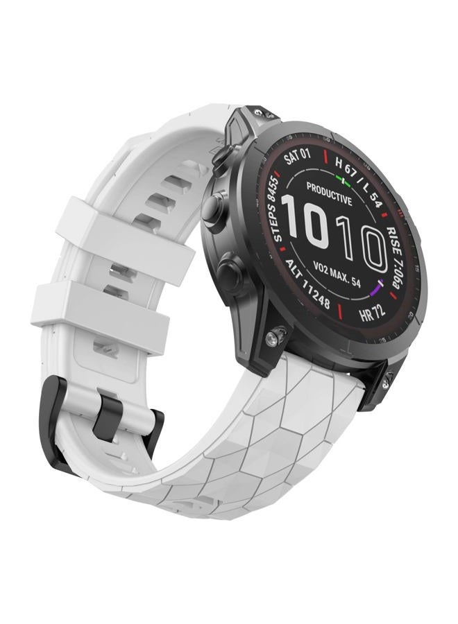 MYSNBKN Fenix 7X Strap 26mm Silicone bands for Garmin Fenix 8 51mm/Fenix 7X/Fenix 6X/Fenix 6X Pro/Fenix 5X/Fenix 5X Plus/Fenix 3/Fenix 3 HR(Quick Fit) - Image 1