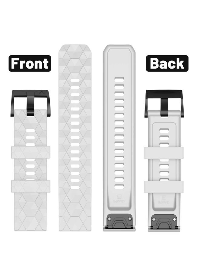 MYSNBKN Fenix 7X Strap 26mm Silicone bands for Garmin Fenix 8 51mm/Fenix 7X/Fenix 6X/Fenix 6X Pro/Fenix 5X/Fenix 5X Plus/Fenix 3/Fenix 3 HR(Quick Fit) - Image 4