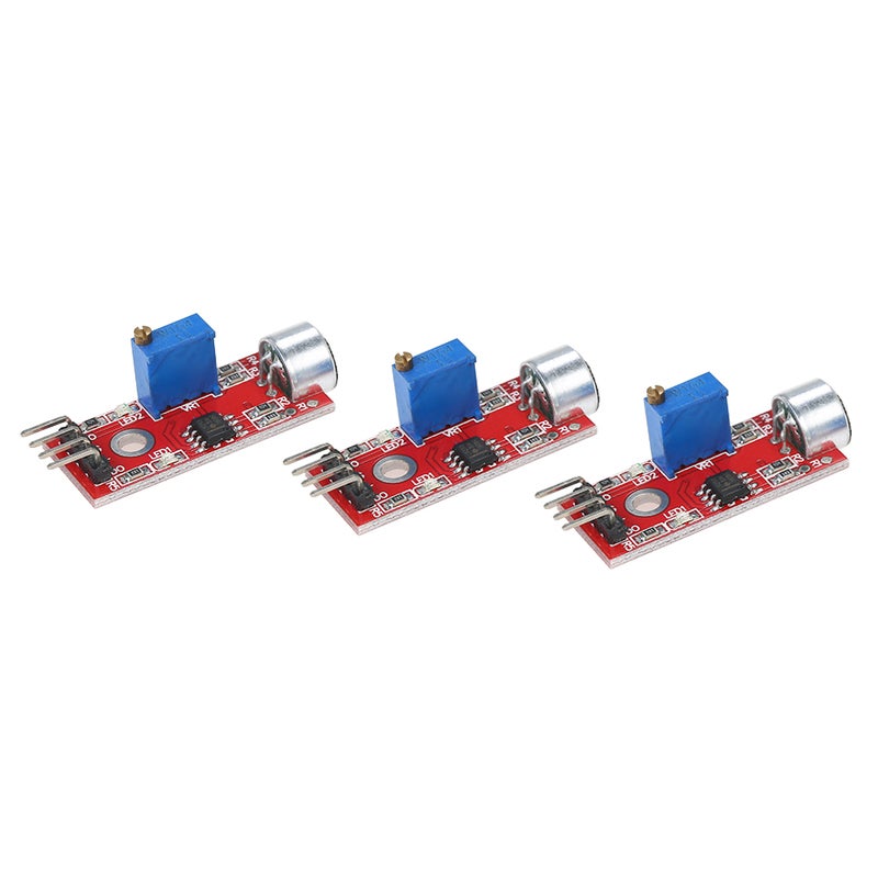 3pcs Mini High Sensitivity Microphone Sound Sensor Module Voice Sensor Detection Module Replacement for Arduino - Image 2
